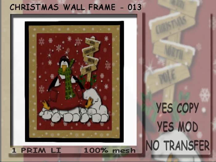 !Moril Creations! Christmas Wall Frame - 013