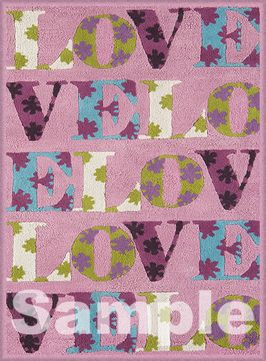 Pink Love Rug 