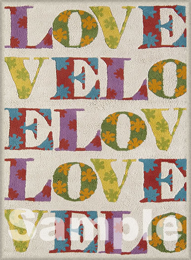 White Love Rug  