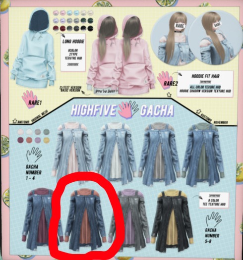 AMITOMO / Highfive GACHA / S /  6