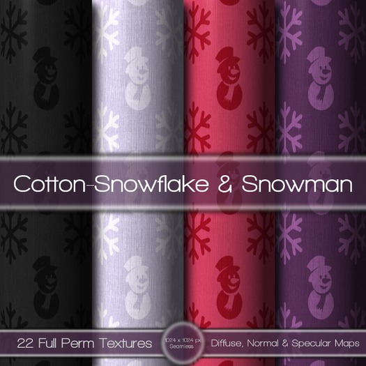 {L} Cotton-Snowflake & Snowman