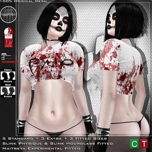 FnH Belly Tee Halloween -Mesh- Psycho