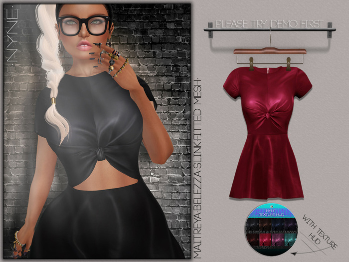 [NYNE] Knotted Dress w. Hud (unpack me)