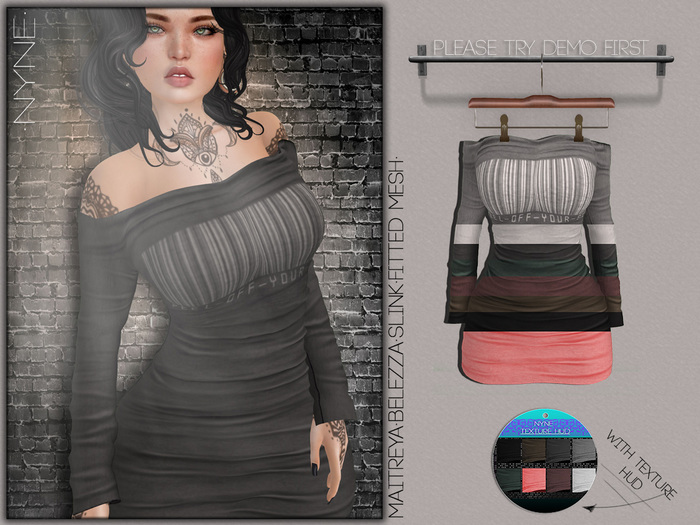 [NYNE] Shoulder Dress with Hud v2 (unpack me)