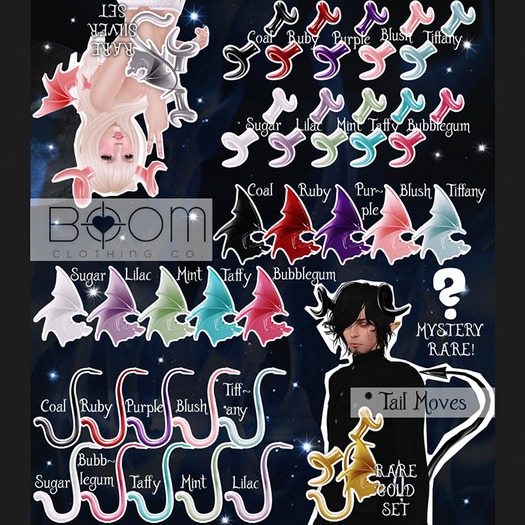 *BOOM* Incubus/Succubus Horns (lilac) UNPACK