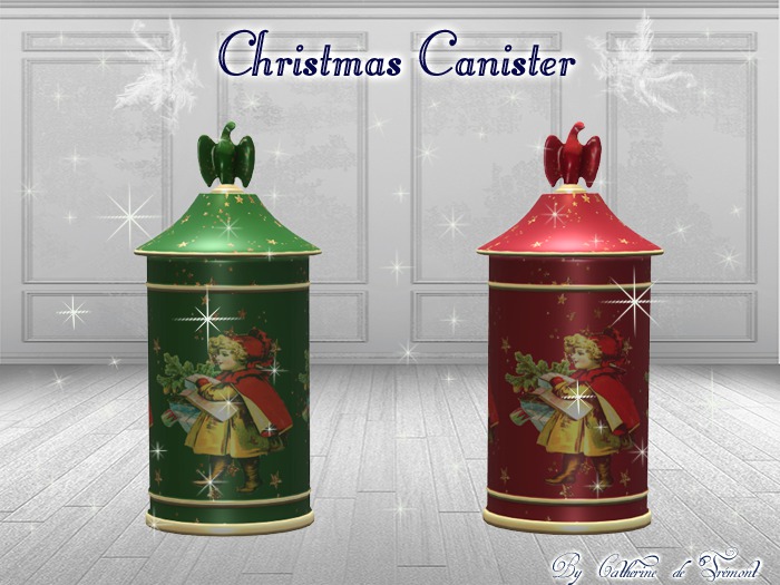 "CdT" Christmas Canister