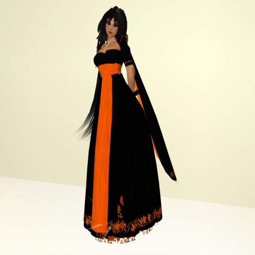 A halloween witch long dress