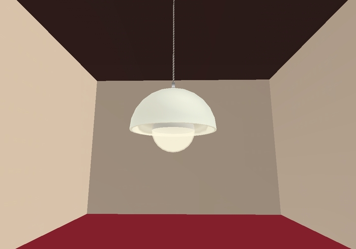Flower Lamp White