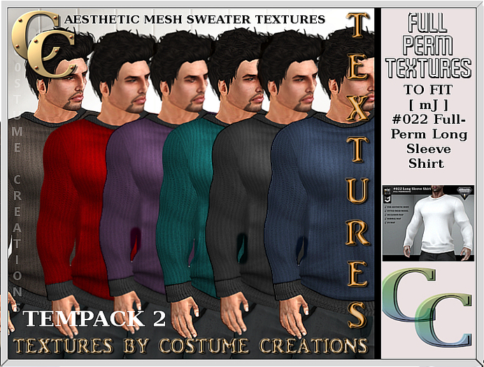 AESTHETIC MESH SWEATER TEXTURES TEMPACK 2  FULL PERM