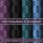 {L} Knit-Snowflake & Snowman
