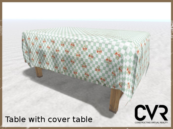 Table with table cover