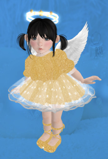 ~BBB~GOLD STAR ANGEL DRESS BAG