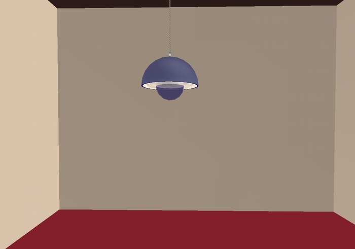 Flower Lamp Blue