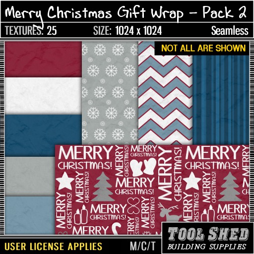 second-life-marketplace-tool-shed-merry-christmas-gift-wrap-pack