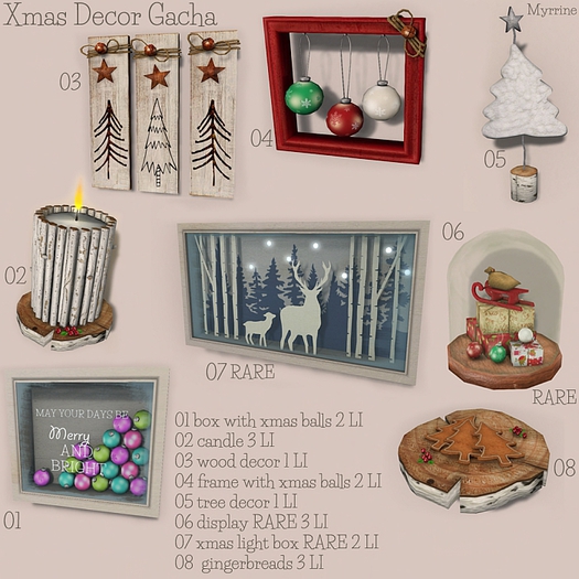 Xmas Decor Gacha - Xmas light box RARE