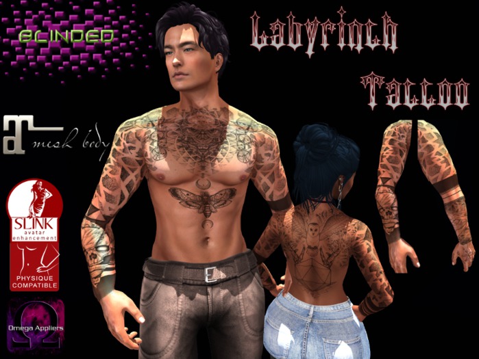 BLINDED Labyrinth Tattoo