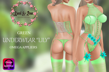 .KAROL ROSE. UNDERWEAR "LILY" GREEN