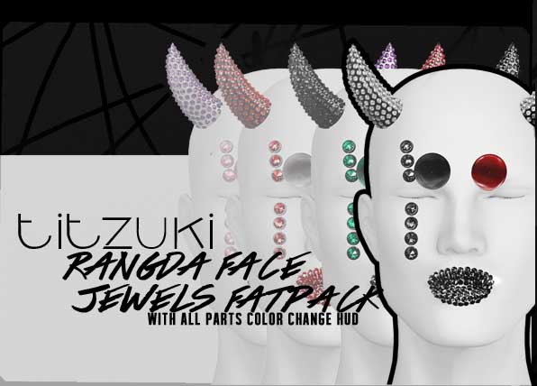 titzuki : rangda face jewels FATPACK