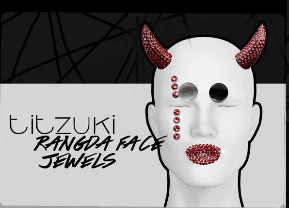 titzuki : rangda face jewels / type 2