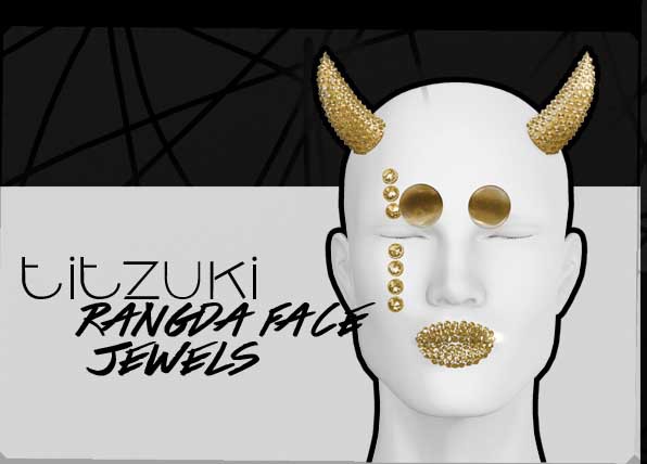 titzuki : rangda face jewels / type 5