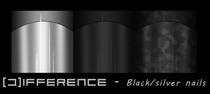 [D] - Black/silver nails