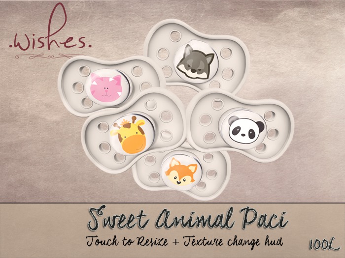 .Wishes. ~ Sweet Animals Paci Pack