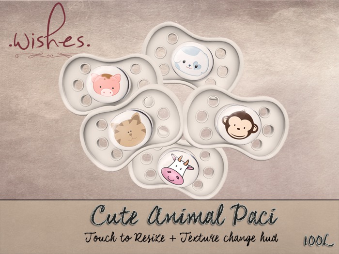 .Wishes. ~ Cute Animals Paci Pack {add me}