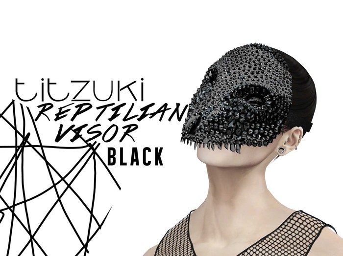 titzuki : reptilian visor / black