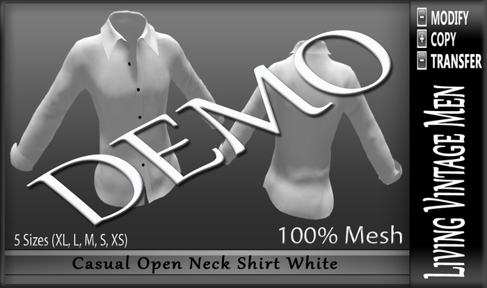 LVM Casual Open Neck Shirt DEMO
