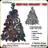 FC- Full Perm Mesh christmas ornament tree