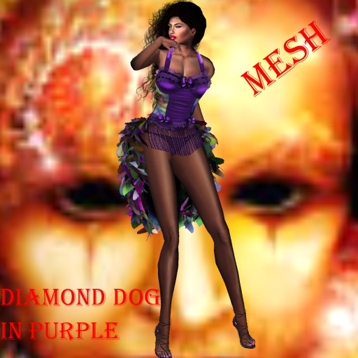Diamond Dog Corset in Purple