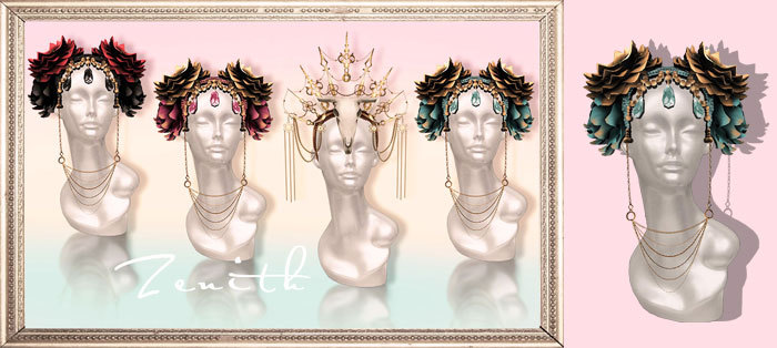 =Zenith=gypsy divine wreath (tiffany & Gold)