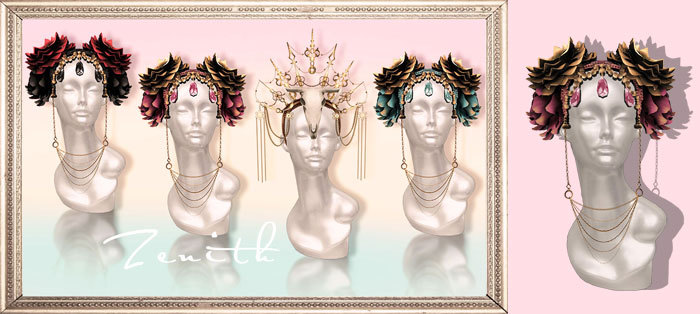 =Zenith=gypsy divine wreath (Pink & Gold)