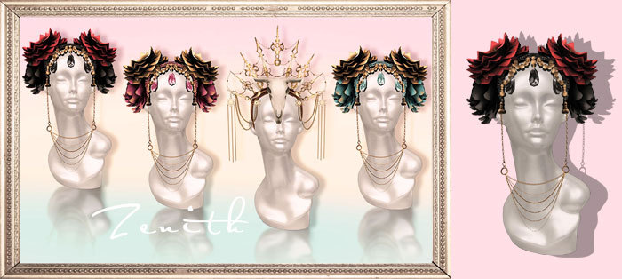 =Zenith=gypsy divine wreath (Black & Gold)