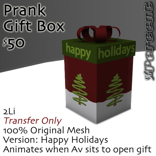 % Prank Gift Box (happy holidays) *MESH*