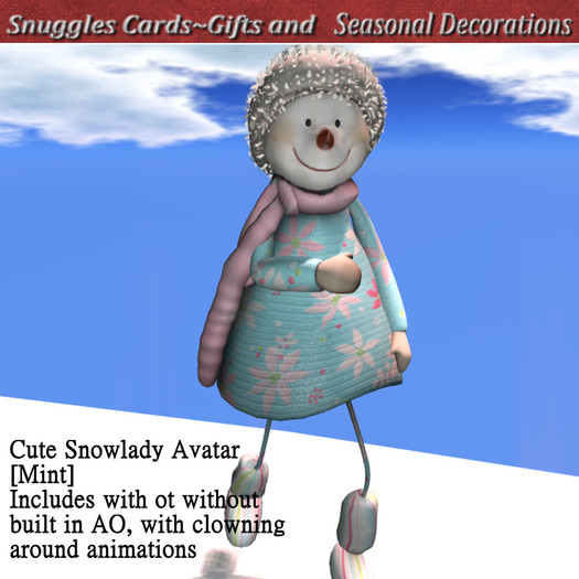 Cute Snowlady Avatar  [Mint] 