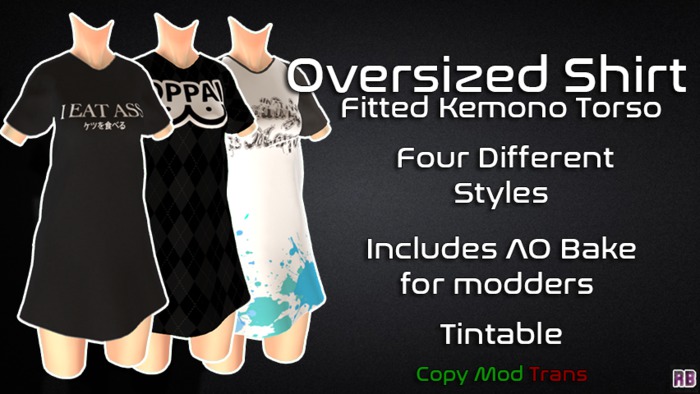 [RB] Oversized Shirt (Fitted Kemono Torso) (Box)