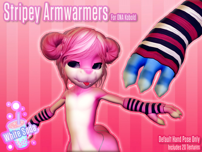 [WS] Stripey Armwarmers