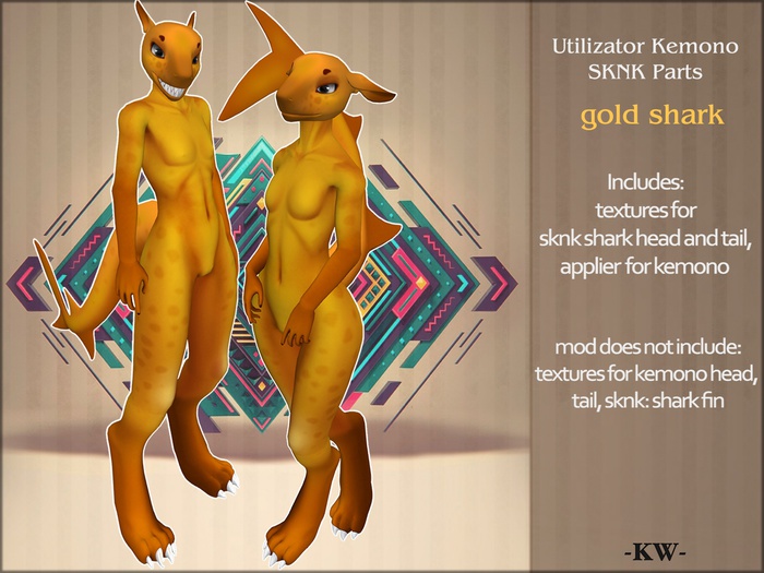 -KW- Kemono/SKNK ~Shark mod *gold*