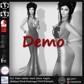 SLC Mesh Halter Neck Gown Kaylin Demo