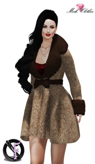*IONIC FASHION*: Mesh Short Coat Vintage Beige