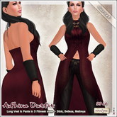 [V/W] Adhira Red Garnet - Medieval Fantasy Outfit for Classic & Mesh Avatars. 5 Fitmesh sizes + Slink, Maitreya, Belleza