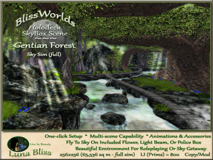 BlissWorlds Sky Sim Gentian Forest (boxed)
