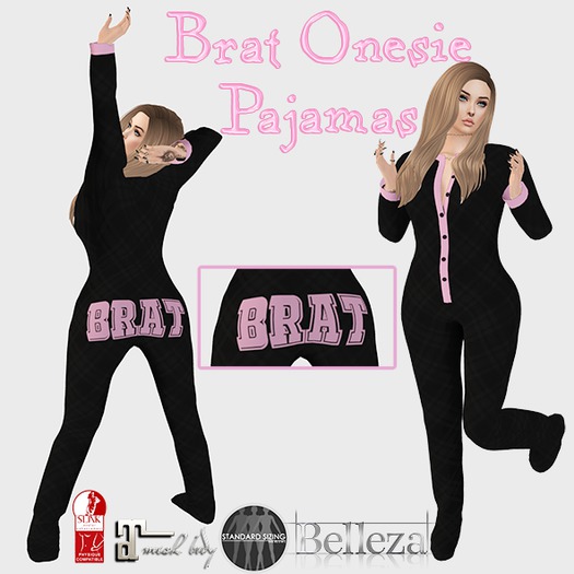 ::LL:: Brat Onesie Pajamas (Mesh and Classic)