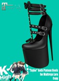 KO-H Taylor Goth Plateau Heels Maitreya