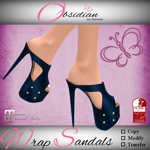 PROMO!!!!::OBD:: Wrap Sandals Blue