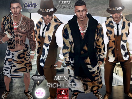 Second Life Marketplace - {RC} Men Rich Life FatPack