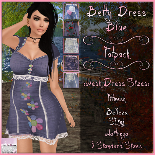 Betty Dress Fatpack Blue
