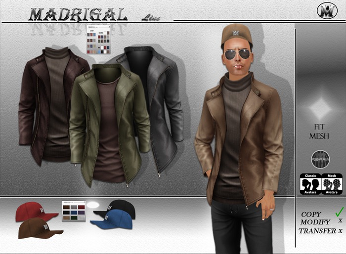 MADRIGAL.: Anton Jacket  And Cap CONTROL HUD 