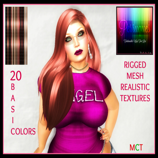 =Perruques Hair= ChristinaMarie Long MESH Hair[FATPACK]